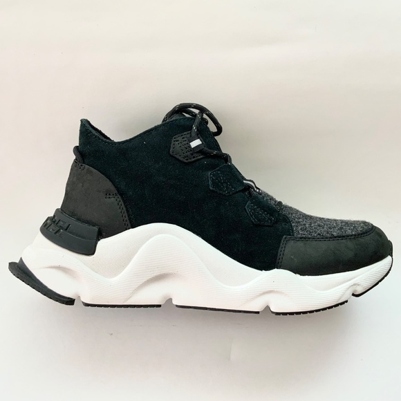 Sorel Kinetic Caribou Black Suede Boot Sneakers Waterproof Leather Winter Boot 8 - Picture 16 of 16